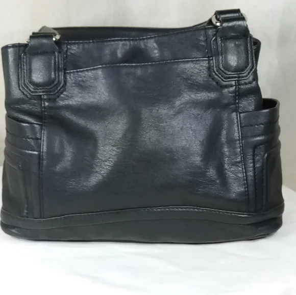 Rossetti Courte Black Fax Leather Satchel Shoulder Bag - Picture 9 of 16